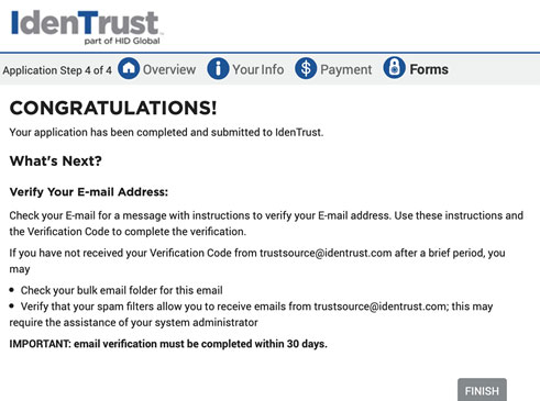 IdenTrust Apply