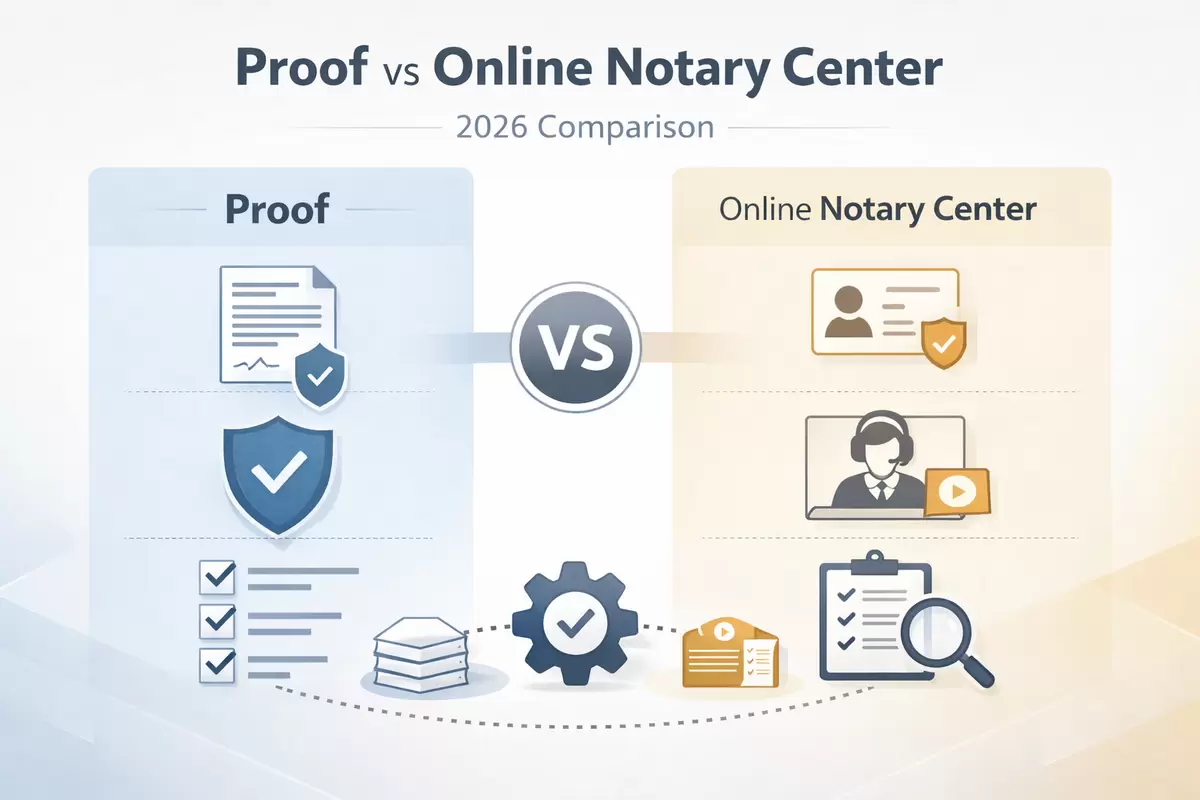 Proof vs Online Notary Center: Comparison for Enterprise & Mid-Market Teams – Online Notary Center Blog