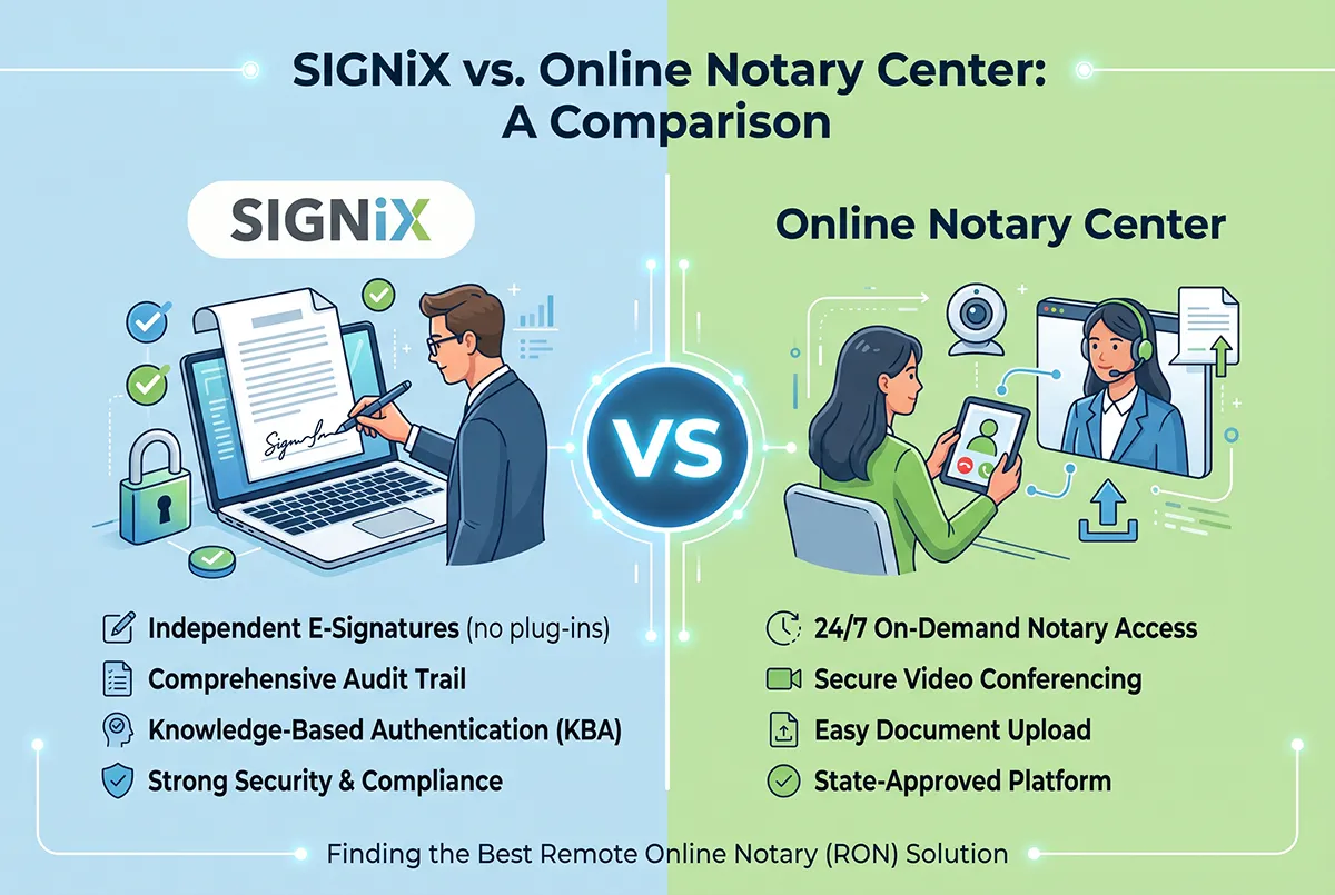 SIGNiX vs Online Notary Center: 2026 Comparison – Online Notary Center Blog