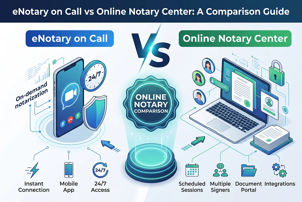 eNotary On Call vs Online Notary Center: 2026 Comparison – Online Notary Center Blog
