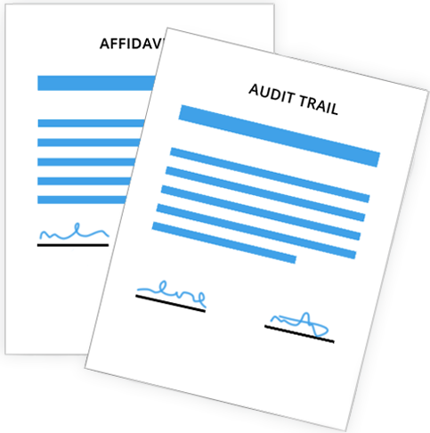 Online Notary Center detailed audit trails