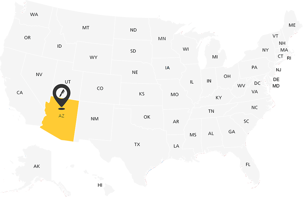 Arizona Notary Map
