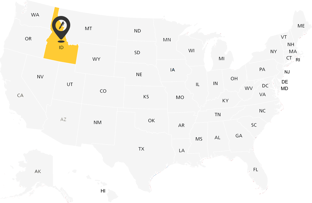 Idaho Notary Map