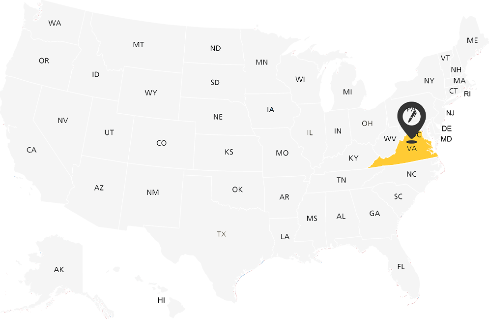 Virginia Notary Map
