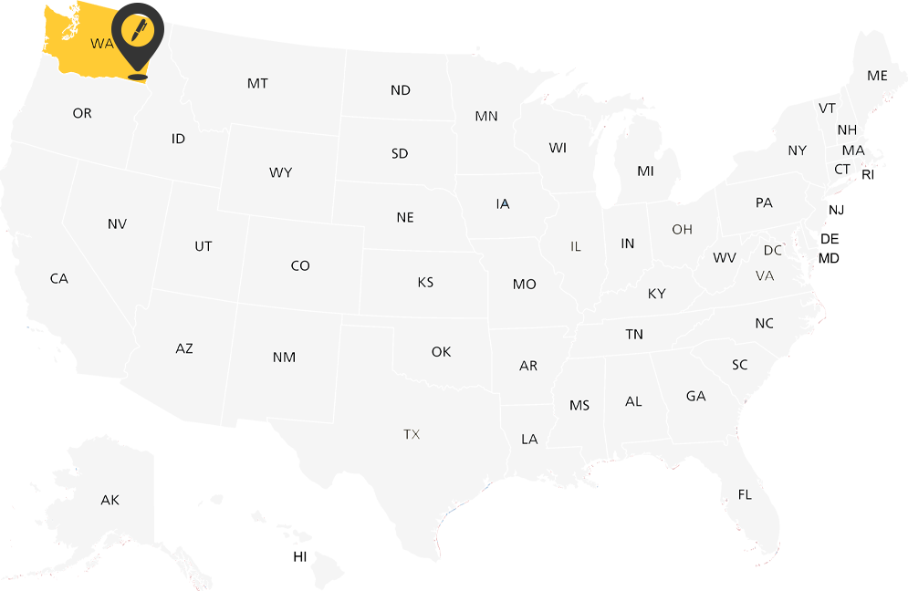 Washington Notary Map